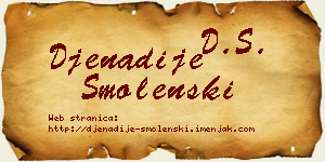 Đenadije Smolenski vizit kartica